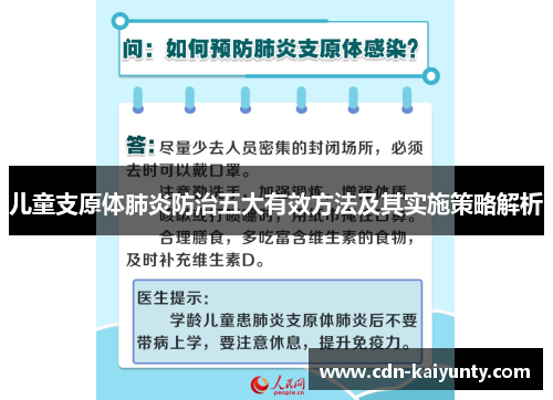 儿童支原体肺炎防治五大有效方法及其实施策略解析